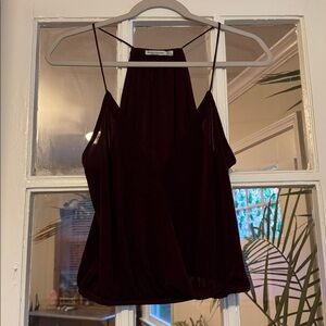 Bershka Deep Burgundy Camisole Top